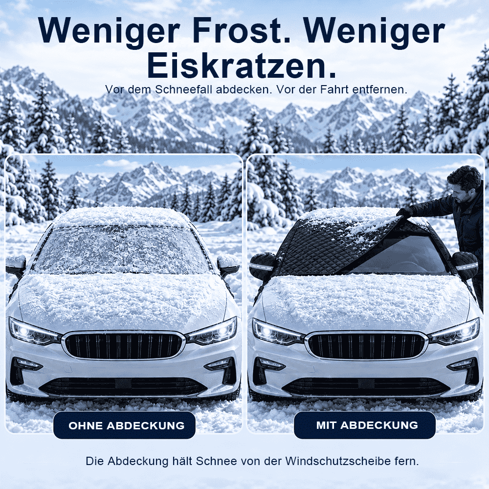 ❄️ Magnetische Windschutzscheibenabdeckung – Schutz vor Schnee, Eis und jedem Wetter