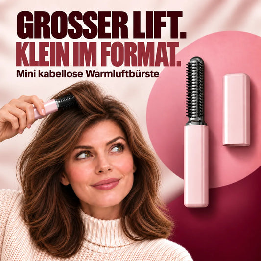 Mini-Lockenstyler mit Schnellaufheizung – Ansatzvolumen, Pony-Styling & schnelles Nachstylen