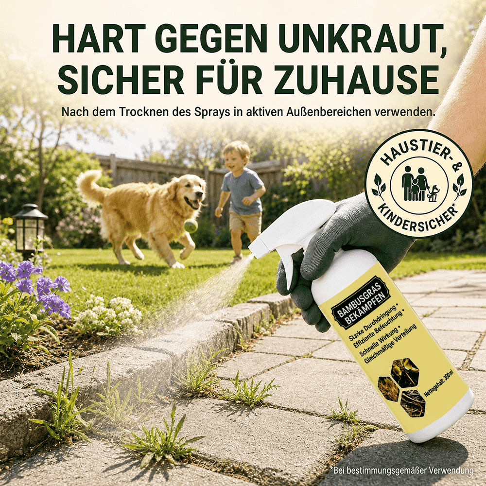 Schnell wirkendes natürliches Unkrautvernichtungsmittel mit langanhaltendem Schutz 🌼