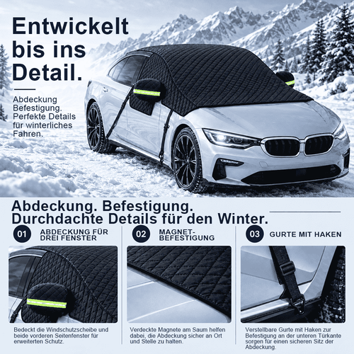 ❄️ Magnetische Windschutzscheibenabdeckung – Schutz vor Schnee, Eis und jedem Wetter