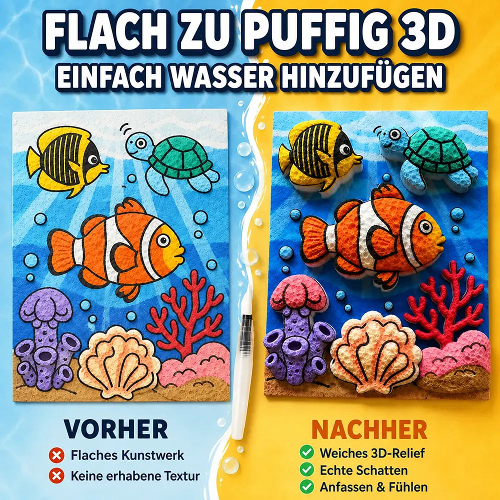 IEY® 3D Plusterpapier mit Relief-Effekt🌼