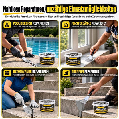 Wasserfeste Reparaturpaste für Betonwände, Böden & Stufen – Für Risse, Löcher & Abplatzungen 🛡️