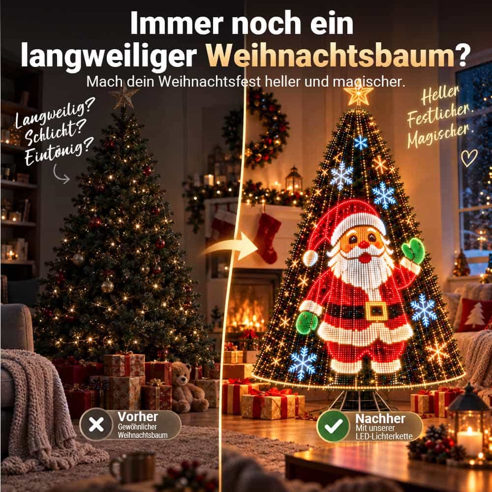 🎄Intelligente animierte Weihnachtsbaumbeleuchtung — Erwecken Sie Ihren Weihnachtsbaum zum Leben!🎅
