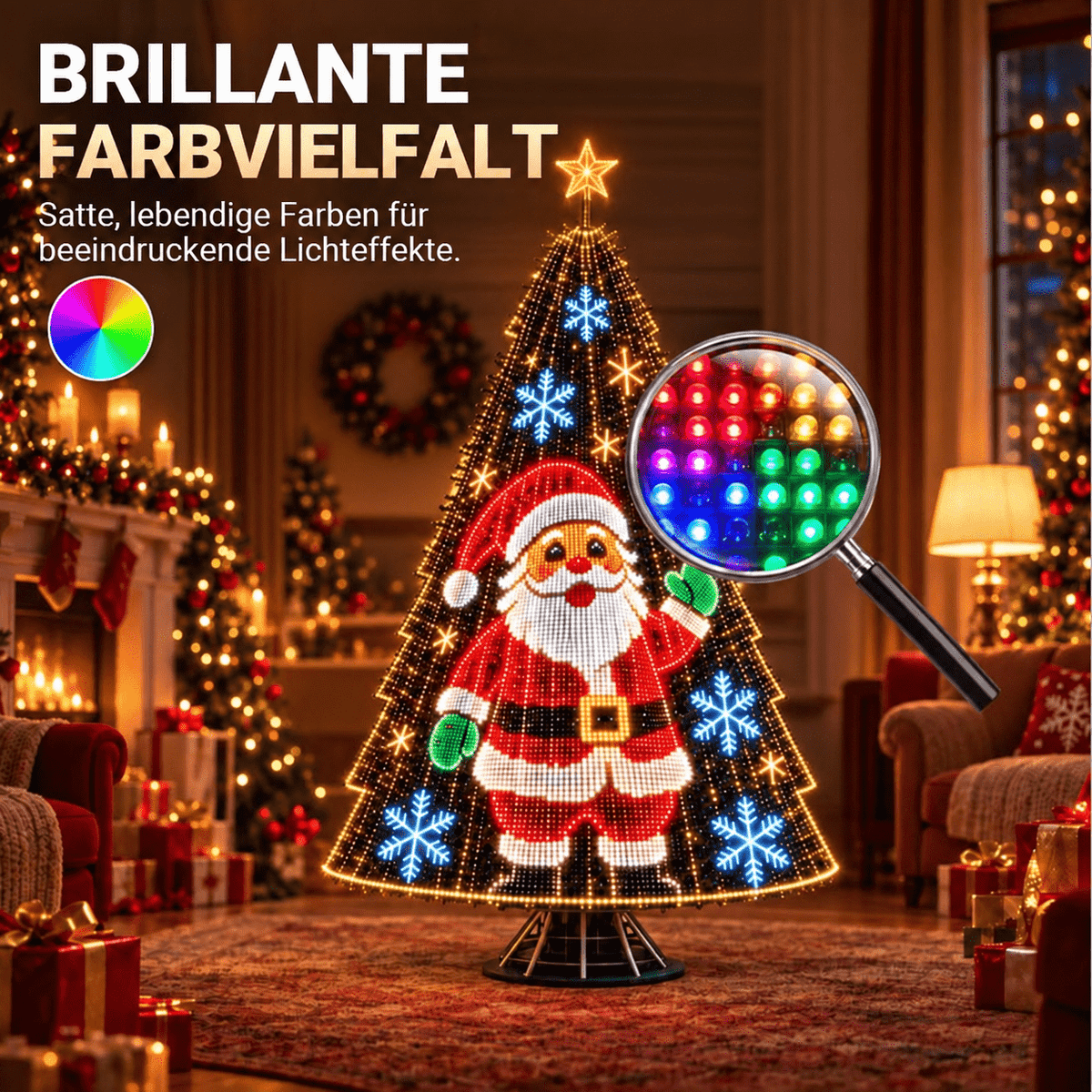🎄Intelligente animierte Weihnachtsbaumbeleuchtung — Erwecken Sie Ihren Weihnachtsbaum zum Leben!🎅