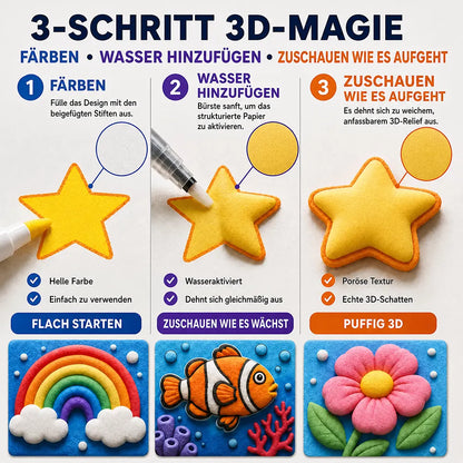 IEY® 3D Plusterpapier mit Relief-Effekt🌼
