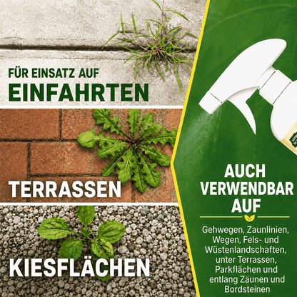 Schnell wirkendes natürliches Unkrautvernichtungsmittel mit langanhaltendem Schutz 🌼