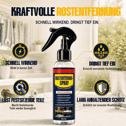 3-in-1 Rostentferner, Schmiermittel & Schutzspray + Gratis-Tuch