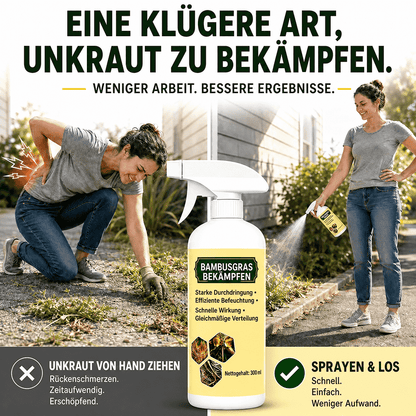 Schnell wirkendes natürliches Unkrautvernichtungsmittel mit langanhaltendem Schutz 🌼