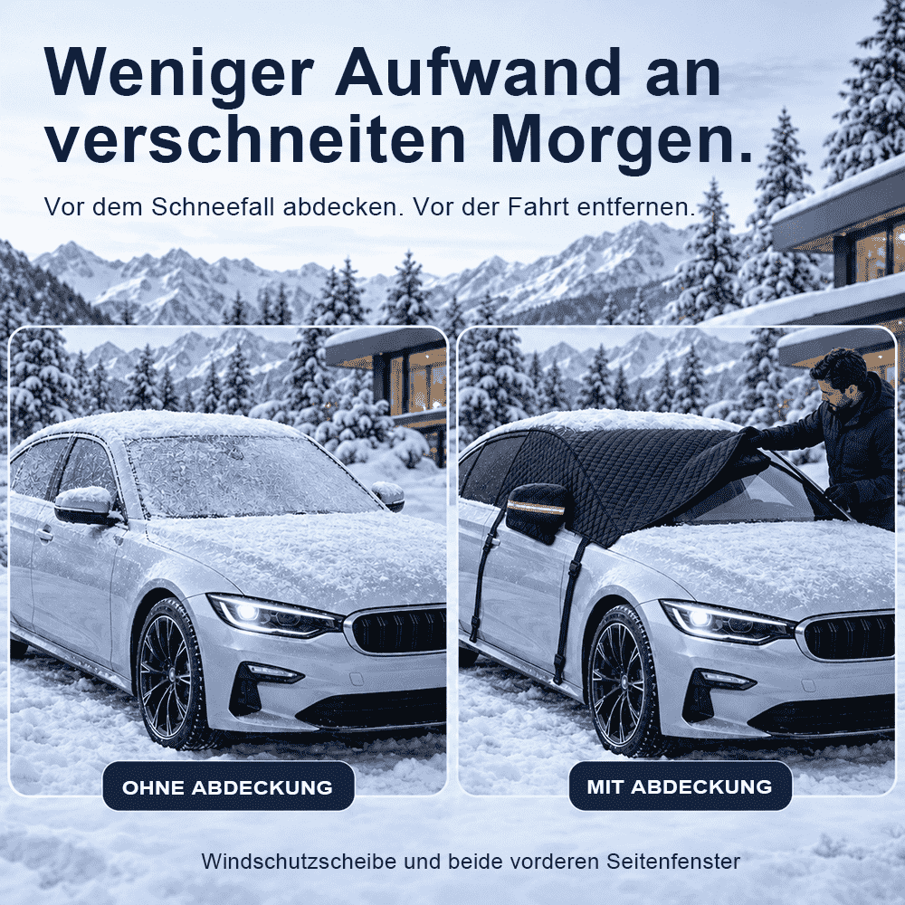 ❄️ Magnetische Windschutzscheibenabdeckung – Schutz vor Schnee, Eis und jedem Wetter