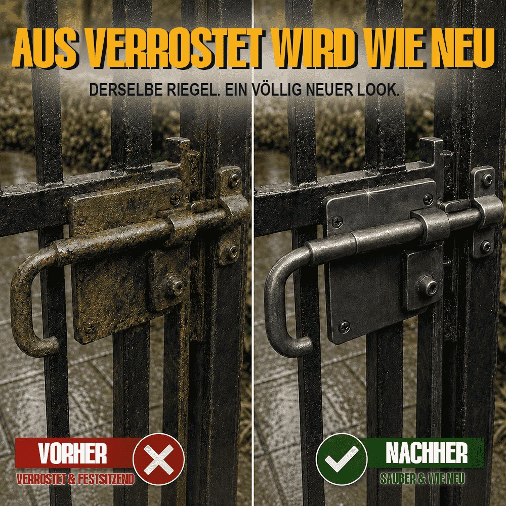 3-in-1 Rostentferner, Schmiermittel & Schutzspray + Gratis-Tuch