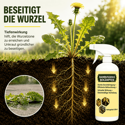 Schnell wirkendes natürliches Unkrautvernichtungsmittel mit langanhaltendem Schutz 🌼
