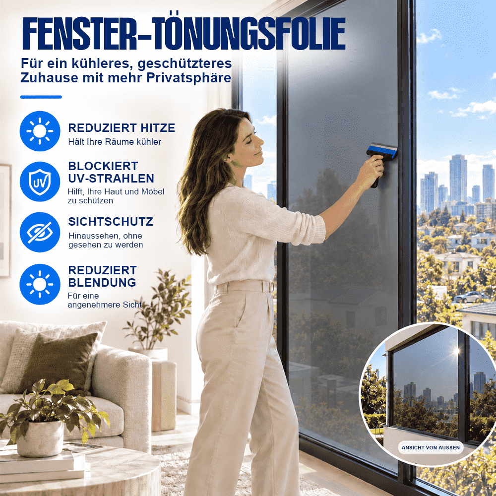 Fenster-Sichtschutzfolie – Einweg-Sichtschutz, UV- & Hitzeschutz🍇-up