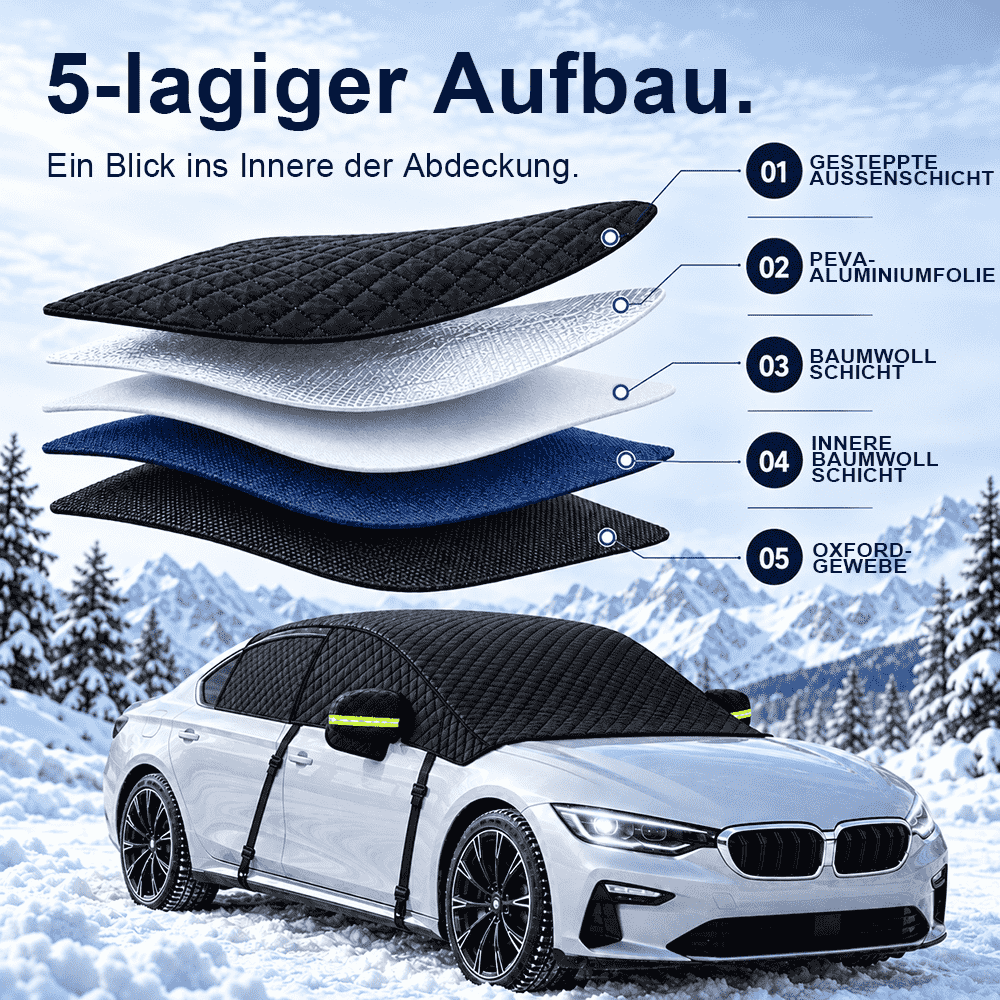 ❄️ Magnetische Windschutzscheibenabdeckung – Schutz vor Schnee, Eis und jedem Wetter