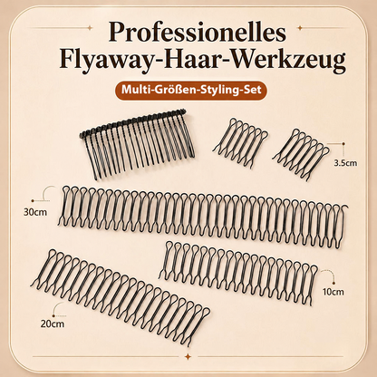 5 Stück U-förmige Haar-Styling-Clips – dehnbares welliges Design zum einfachen Fixieren von Pony und abstehenden Haaren, ideal für Dutt-, Hochsteckfrisuren und weitere Haarstylings 🌵