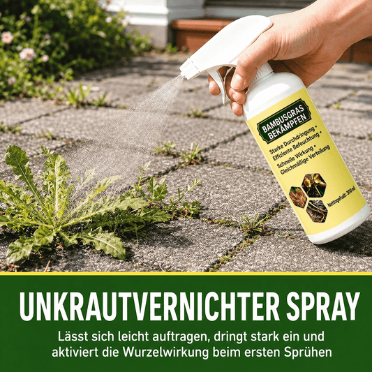 Schnell wirkendes natürliches Unkrautvernichtungsmittel mit langanhaltendem Schutz 🌼