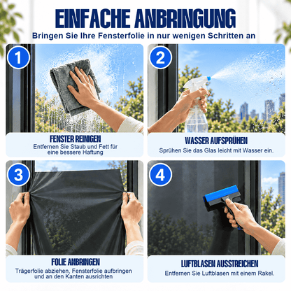 Fenster-Sichtschutzfolie – Einweg-Sichtschutz, UV- & Hitzeschutz🍇-up