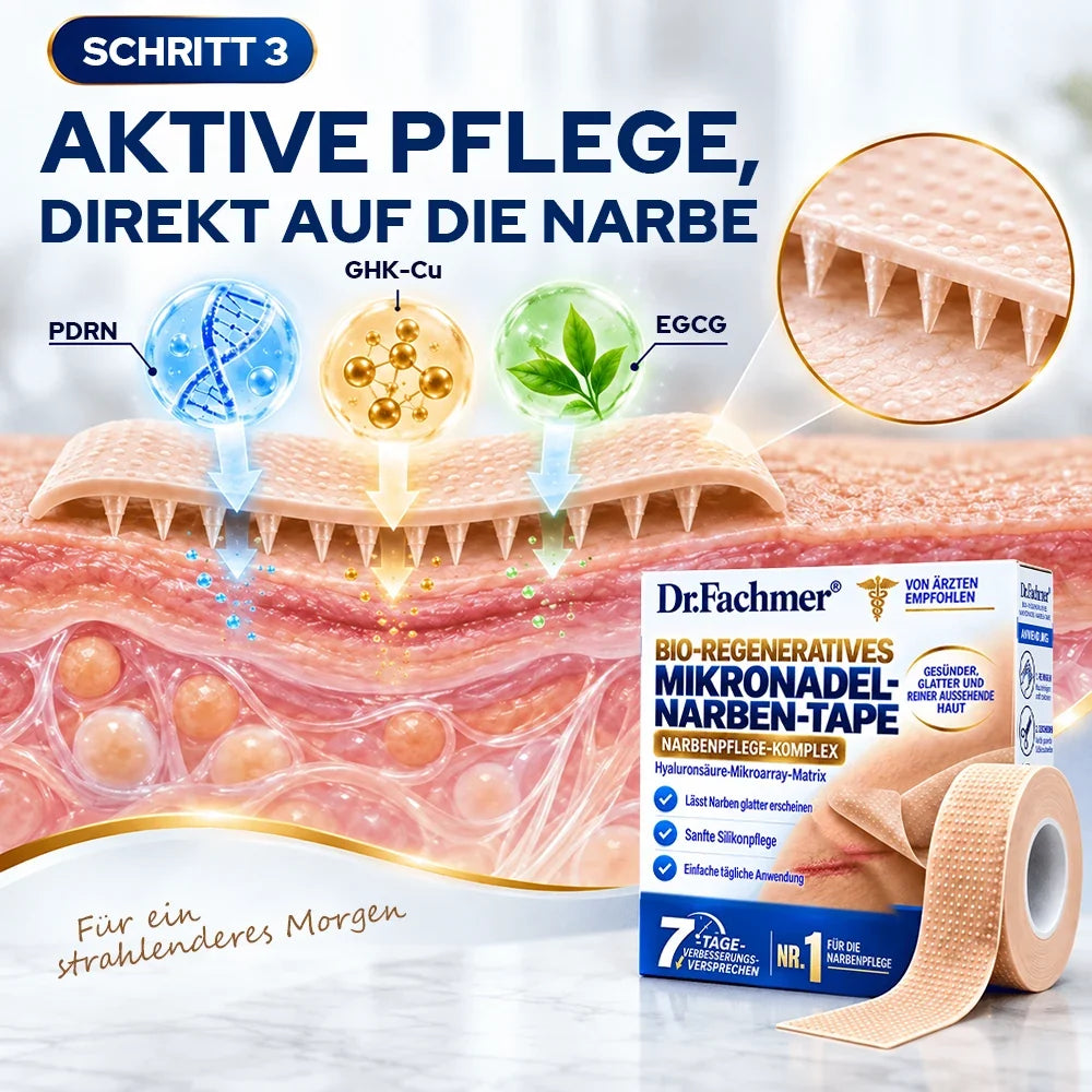 ✅Dr.Fachmer® Bio-regeneratives Mikronadel-Narbenpflaster