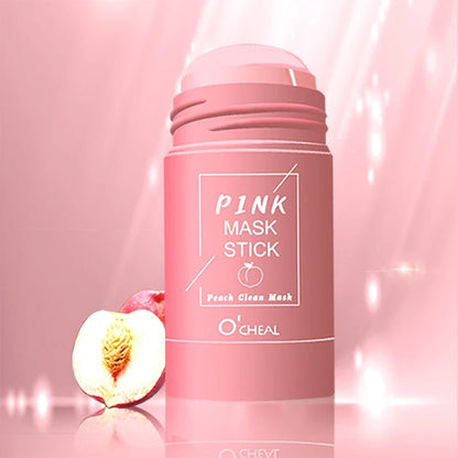 Solid facial mask Stick Green Tea Honey Peach Cleaning Pore Moisturizing Long Charcoal Eggplant Mud Film