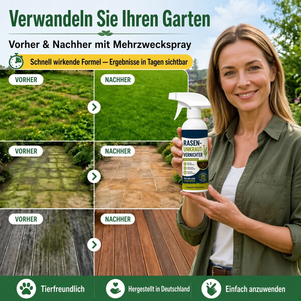 🔥 50 % RABATT 🌿 Unkraut-Stop – Wirksam gegen Unkraut & neues Wachstum | Garten, Wege & Hof ⚡